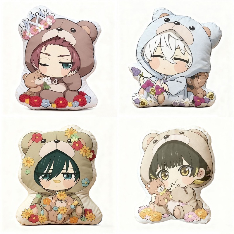 Decorative Throw Pillow - Sevimli BLUE LOCK Anime Temalı Yumuşak