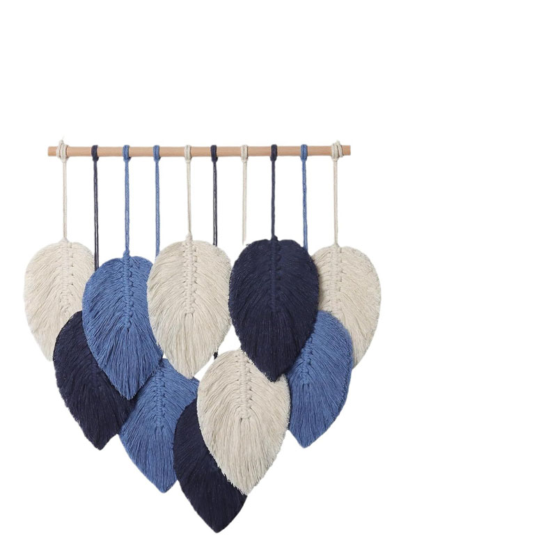 Macrame Wall Hanging - Bohem Makrome Yaprak Duvar Süsü El