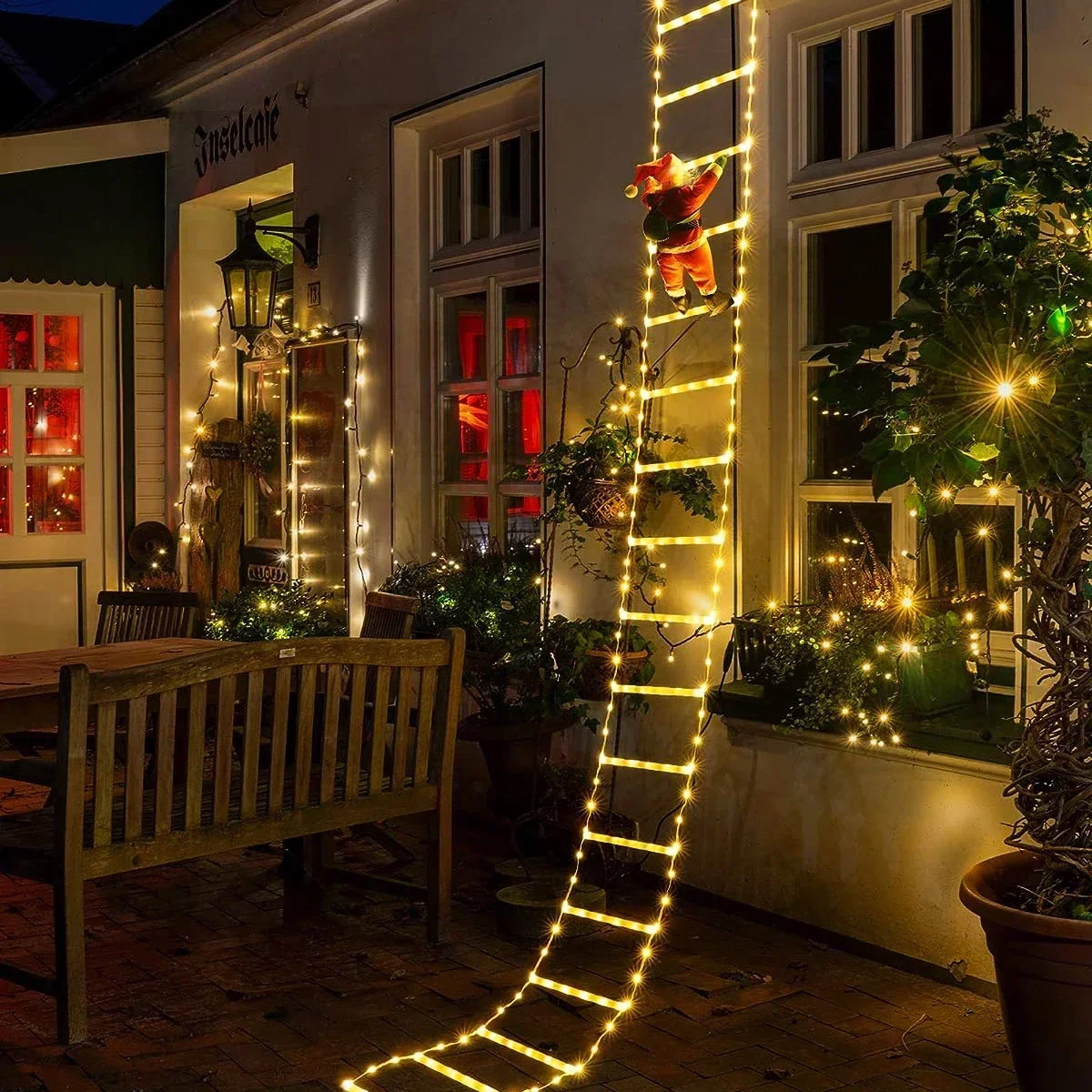 Home Decor Xmas Tree - Noel baba ev için LED merdiven
