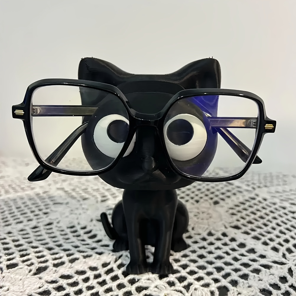 Home Decor Mirror - 3D baskılı kedi gözlük tutucu -