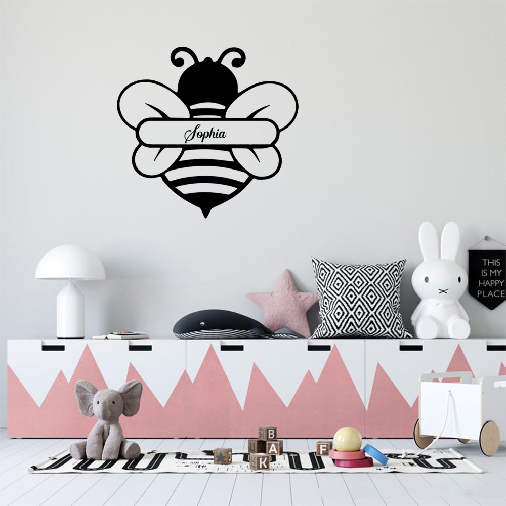 Home Decor Wallpaper - 1 adet moda arı kişiselleştirilmiş isim