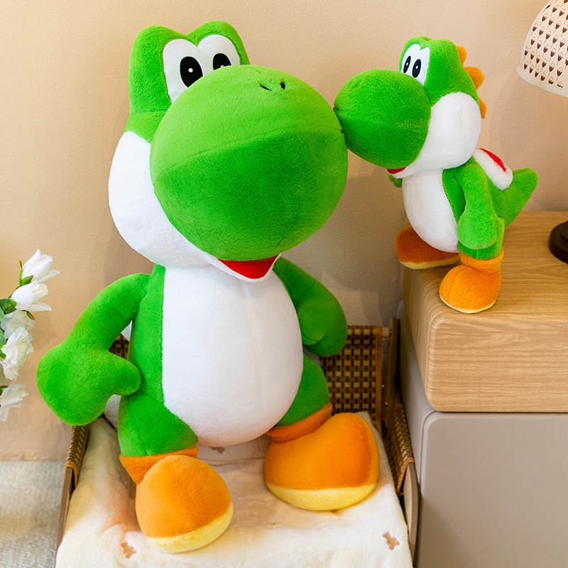 Decorative Throw Pillow - Sevimli Yoshi Yeşil Dinozor Peluş Oyuncak