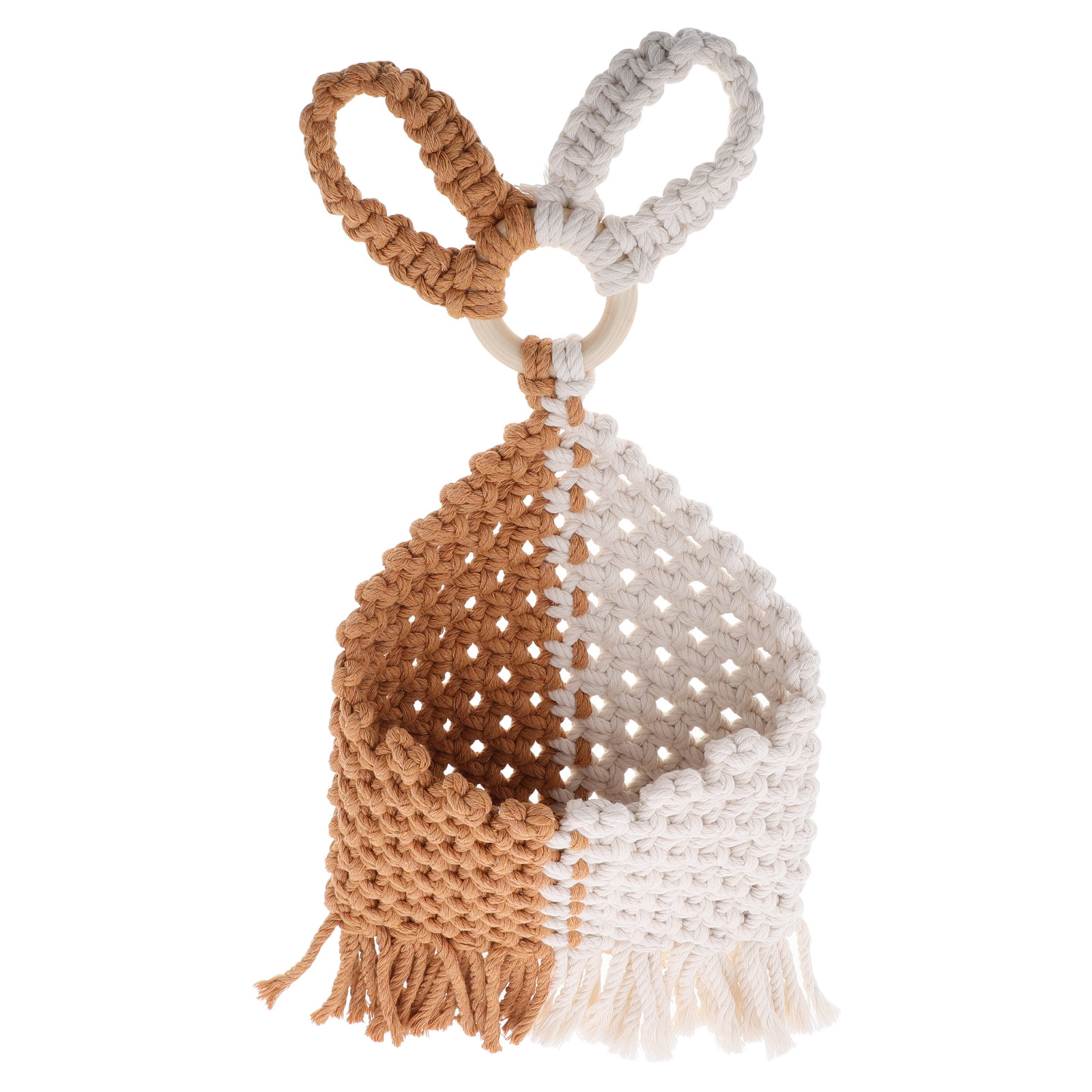 Macrame Wall Hanging - Pamuklu El Dokuması Makrome Duvar Süsü