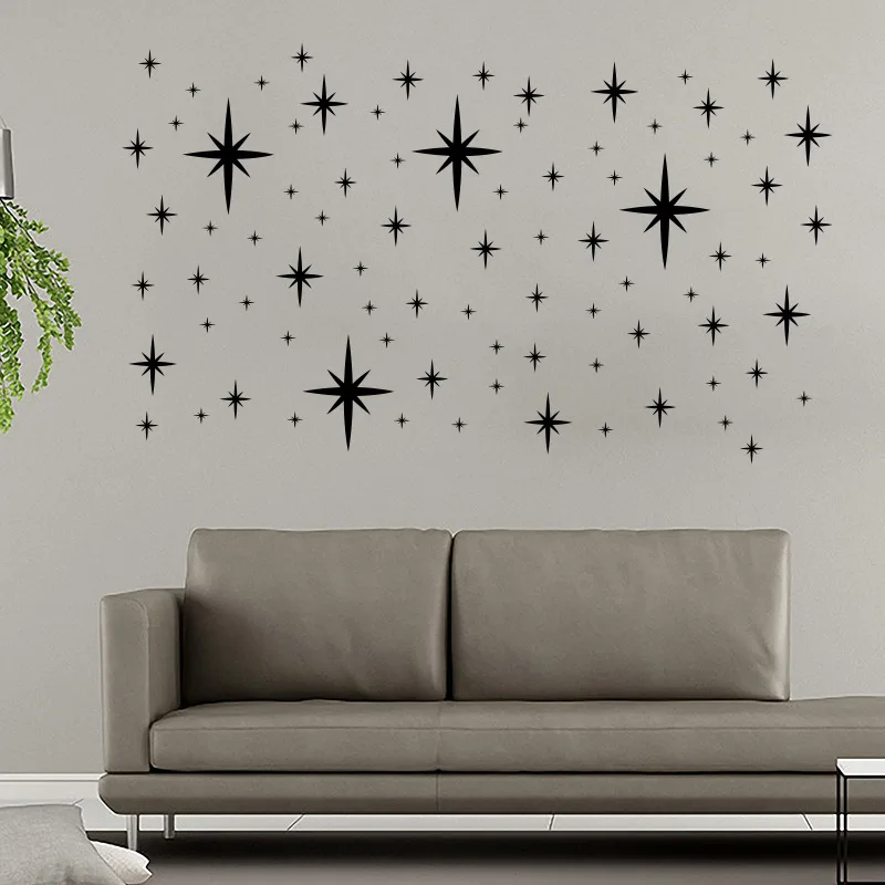 Home Decor Mirror - 3D yıldız şeklinde akrilik ayna çıkartma