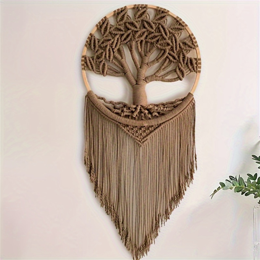 Macrame Wall Hanging - Hayat ağacı makrome duvar asılı el