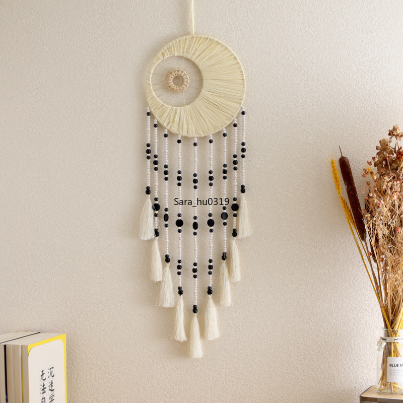 Macrame Wall Hanging - İskandinav Tarzı Çift Daireli Makrome Rüya