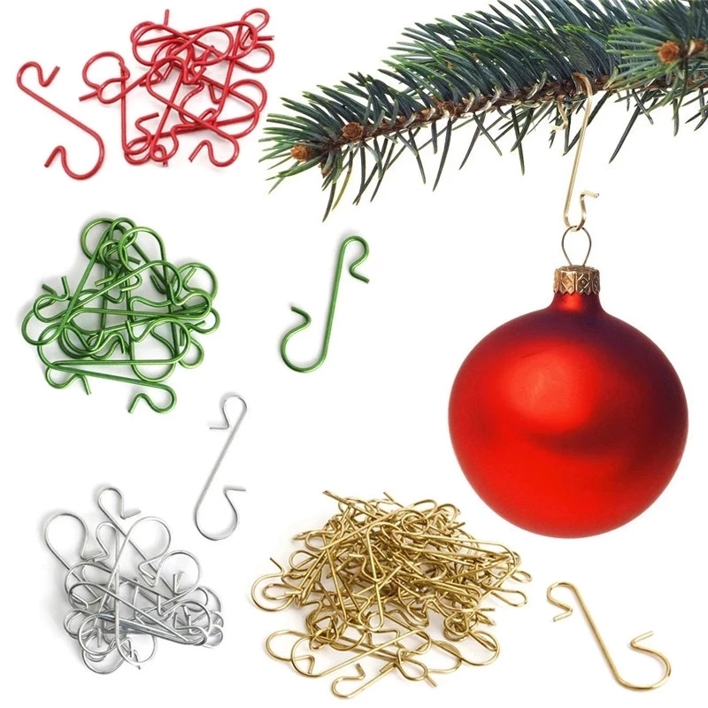 Home Decor Xmas Tree - 50 adet Noel Süs Kanca Noel