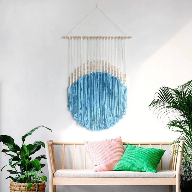 Macrame Wall Hanging - Yarım Daire Makrome Duvar Asılı Renkli