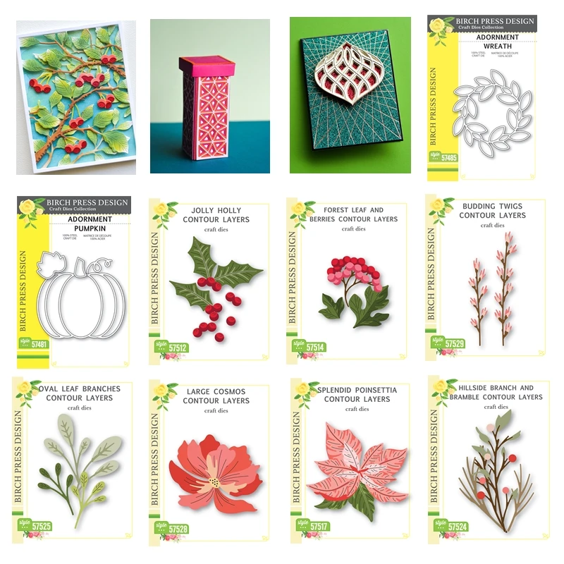 Pressed Flower Frame - 2025 Birch Press Tasarım Katmanlı Kesim