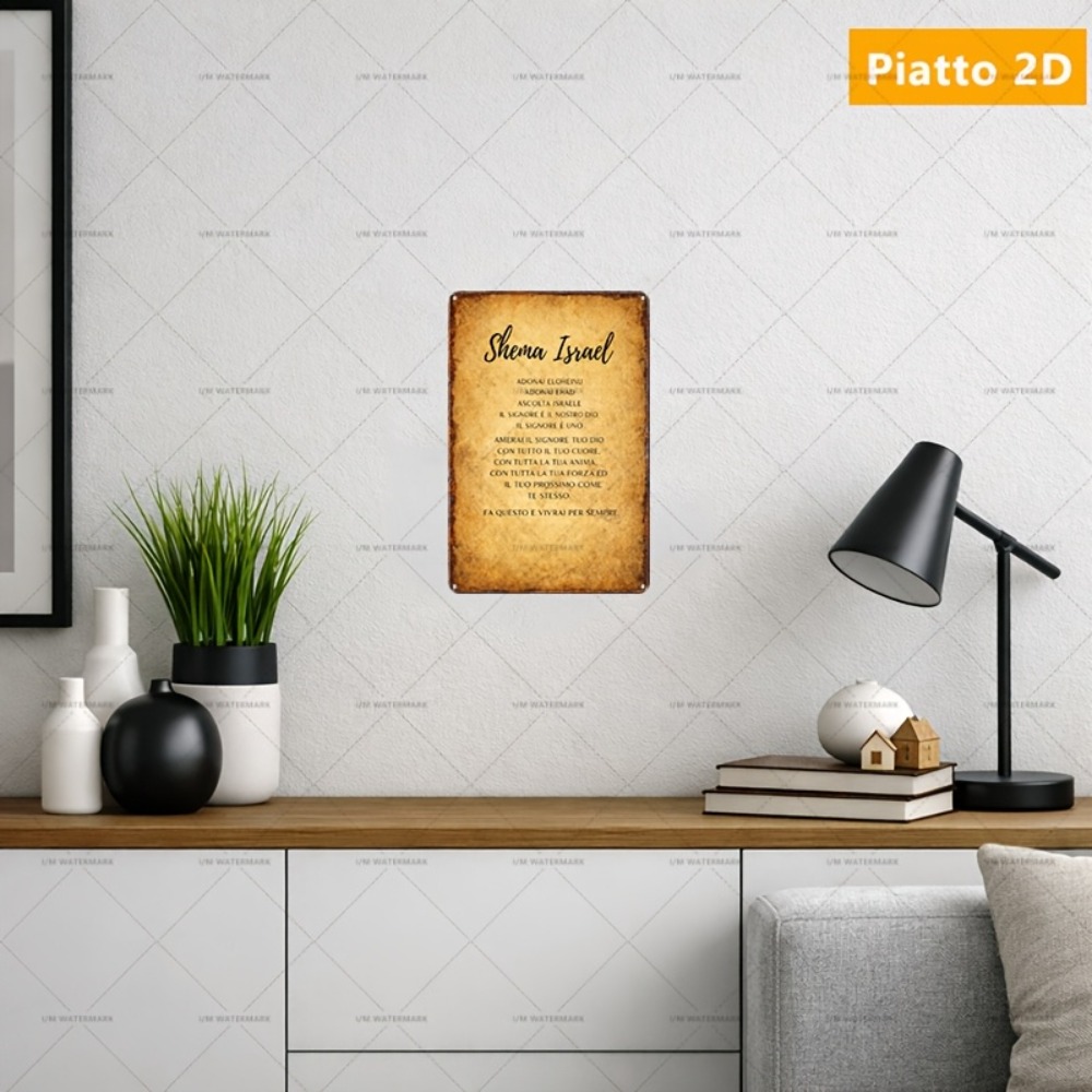 Home Decor Wall Art - CIFBUY İbranice Kutsal Yazı Alüminyum Duvar