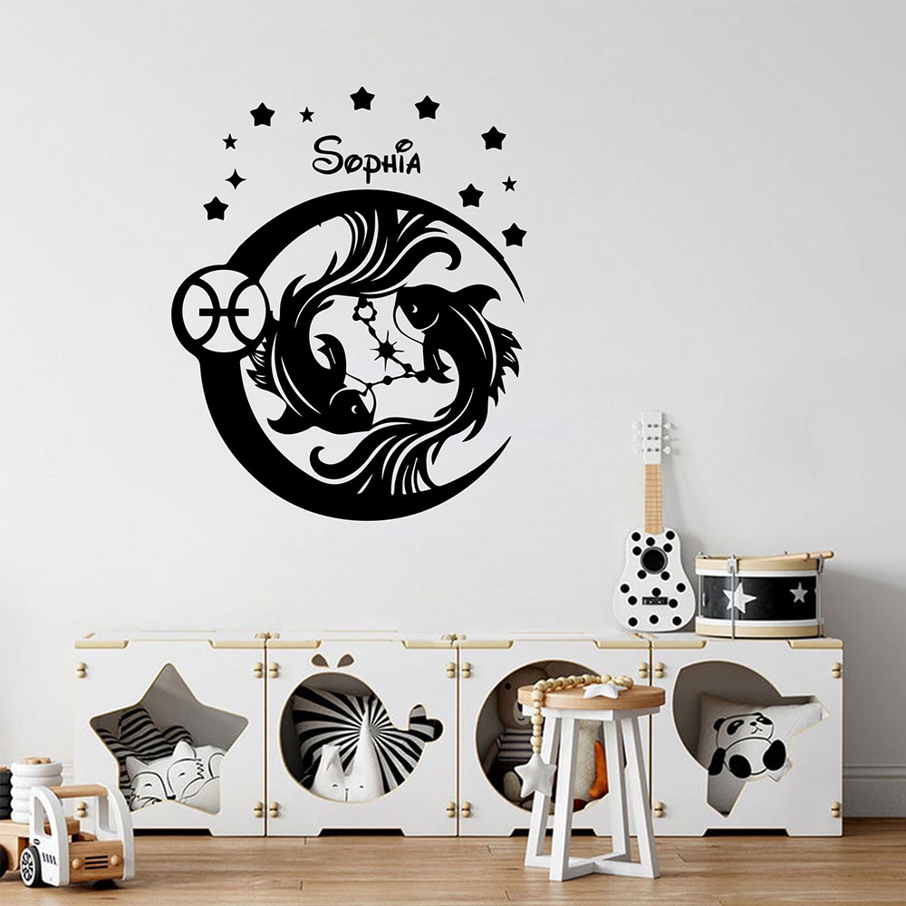 Home Decor Wallpaper - 1 adet Diy balık burcu özelleştirilmiş