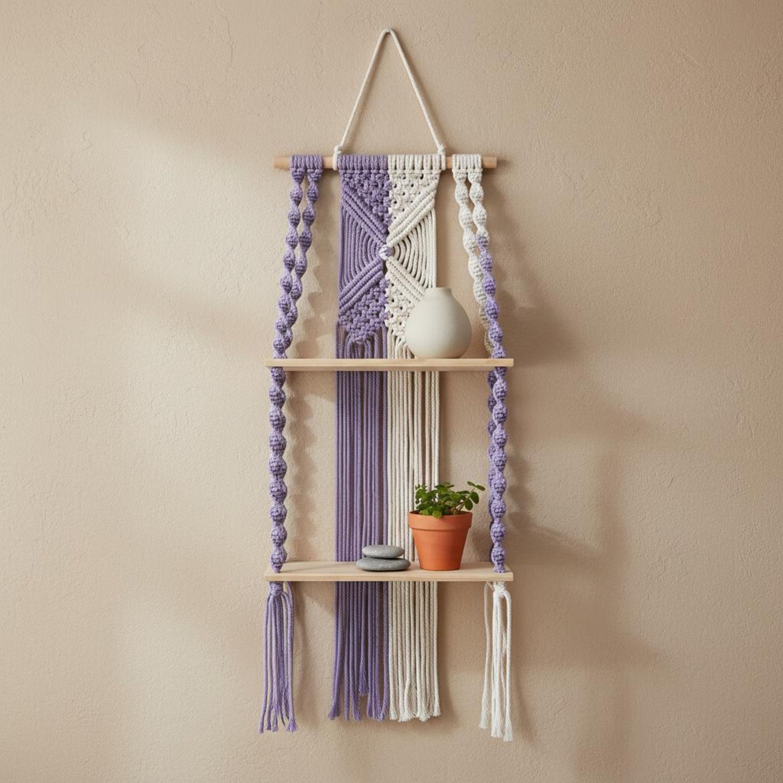 Boho Duvar Asma Rafı Kolayca A - Macrame Wall Hanging incelemesi ve fiyatı