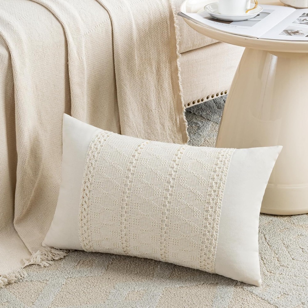 Boho Krem Bel Yastığı Kılıfı 1 - Decorative Throw Pillow incelemesi ve fiyatı