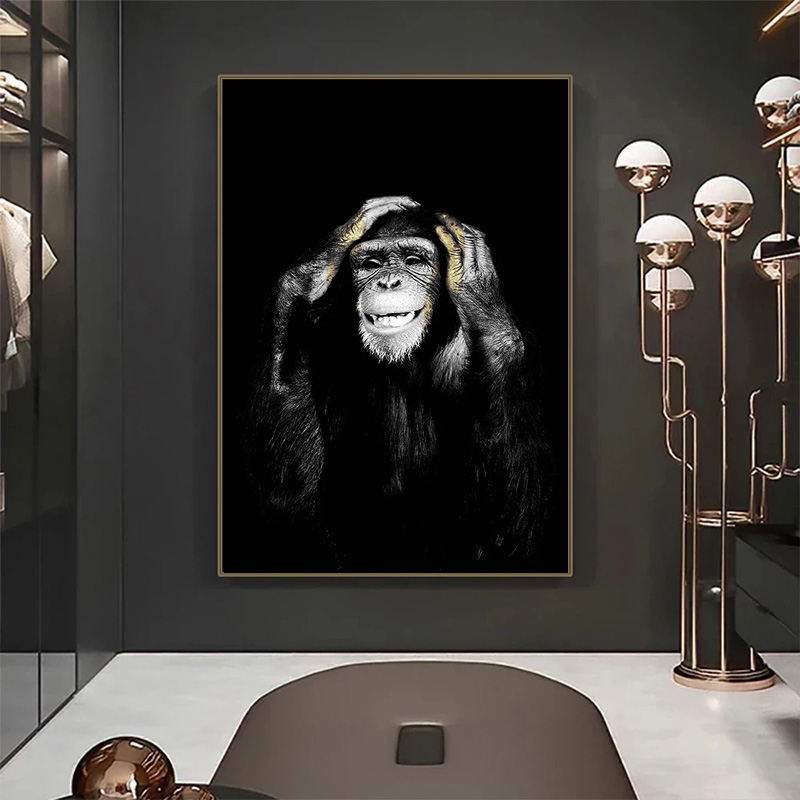 Komik Maymun HD Poster Kanvas  - Home Decor Mirror incelemesi ve fiyatı