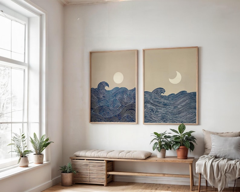 2 adet Japandi Minimalist Ay H - Home Decor Minimalist Style incelemesi ve fiyatı