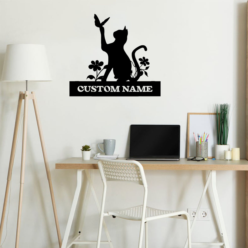 1 adet yaratıcı kedi özelleşti - Home Decor Wallpaper incelemesi ve fiyatı