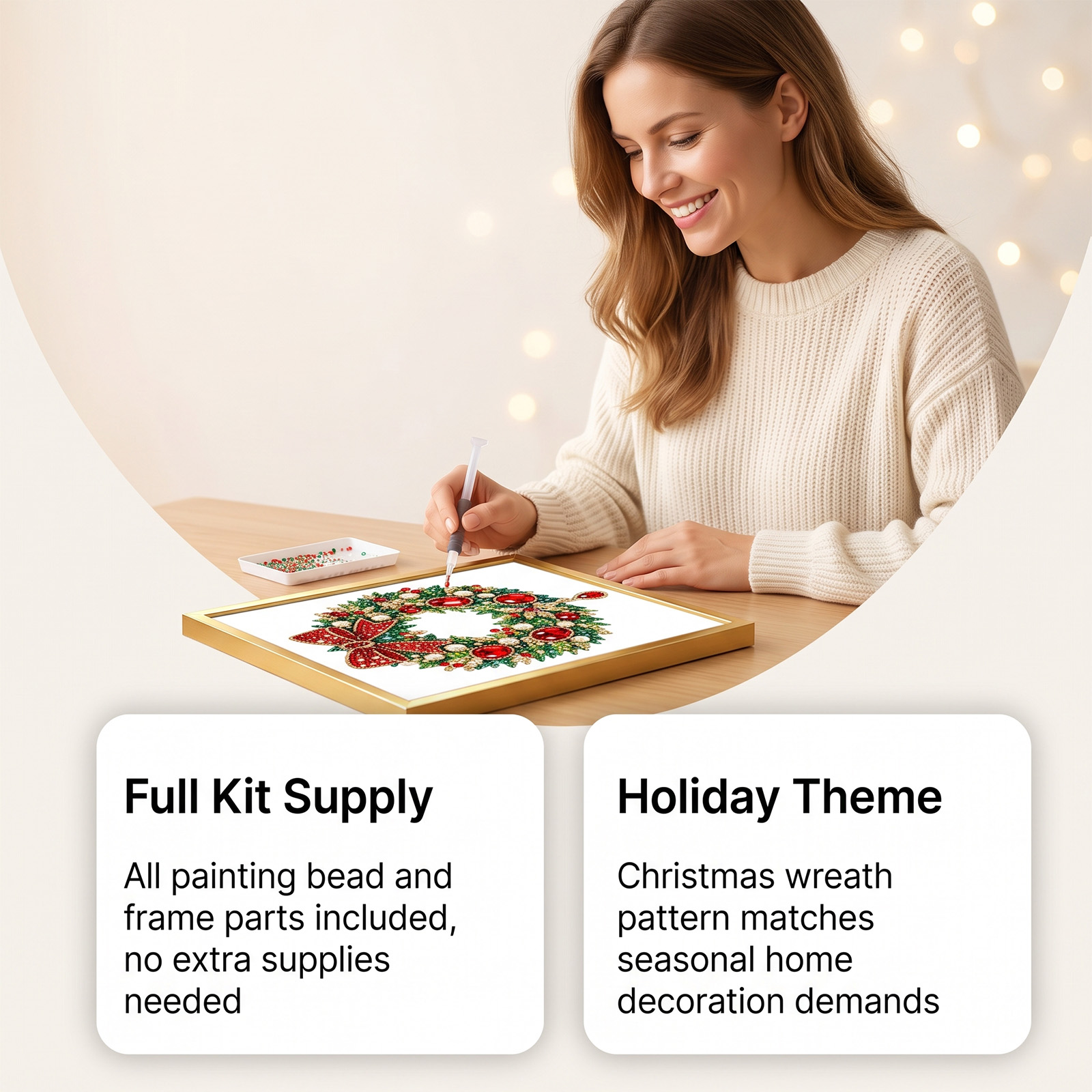Noel DIY Elmas Boyama Kiti Yet - Home Decor Xmas Tree incelemesi ve fiyatı