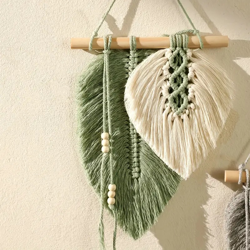 El yapımı Makrome Yaprak Duvar - Macrame Wall Hanging incelemesi ve fiyatı