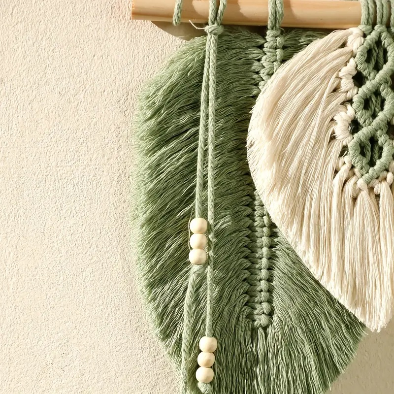 El yapımı Makrome Yaprak Duvar - Macrame Wall Hanging incelemesi ve fiyatı