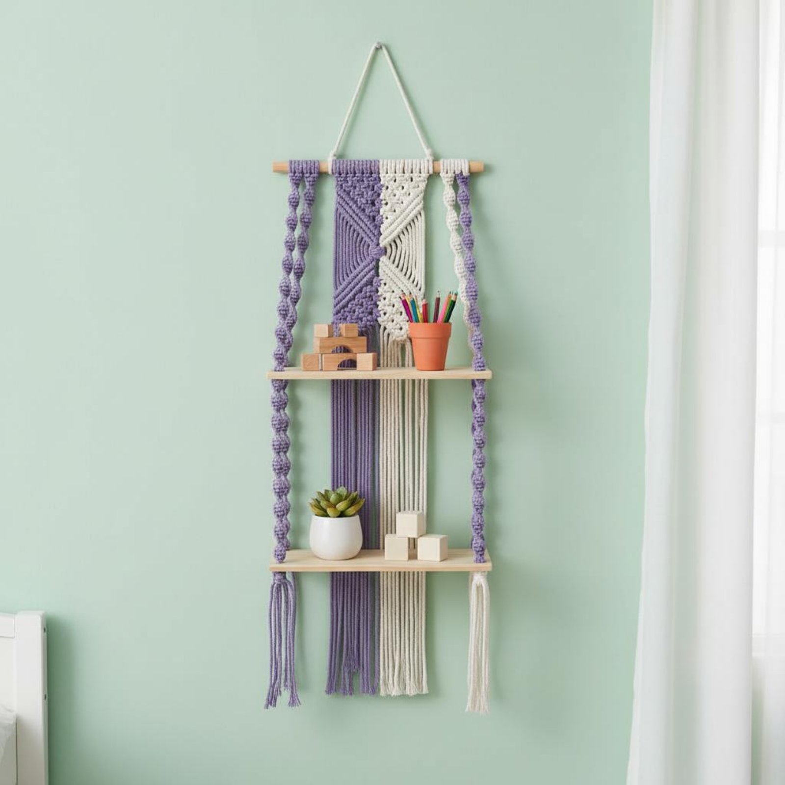 Boho Duvar Asma Rafı El Yapımı - Macrame Wall Hanging incelemesi ve fiyatı
