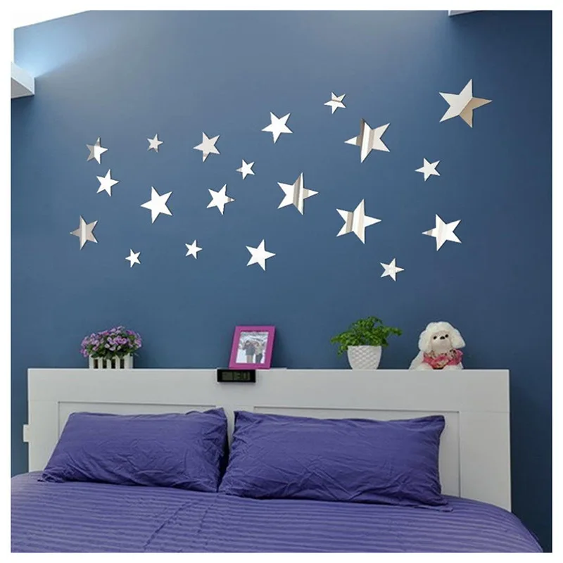 3D yıldız şeklinde akrilik ayn - Home Decor Mirror incelemesi ve fiyatı
