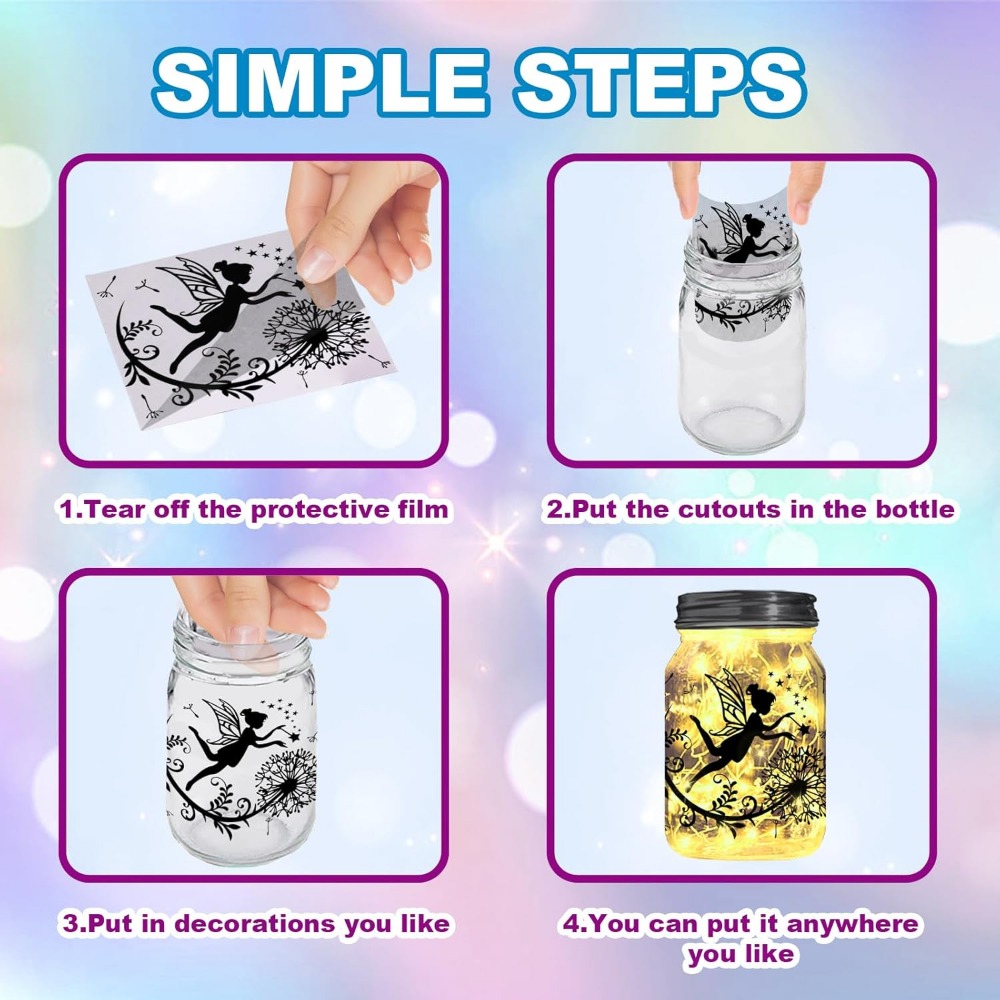 Elf Siluet Kavanoz Kesikler Ka - Home Decor Wallpaper incelemesi ve fiyatı