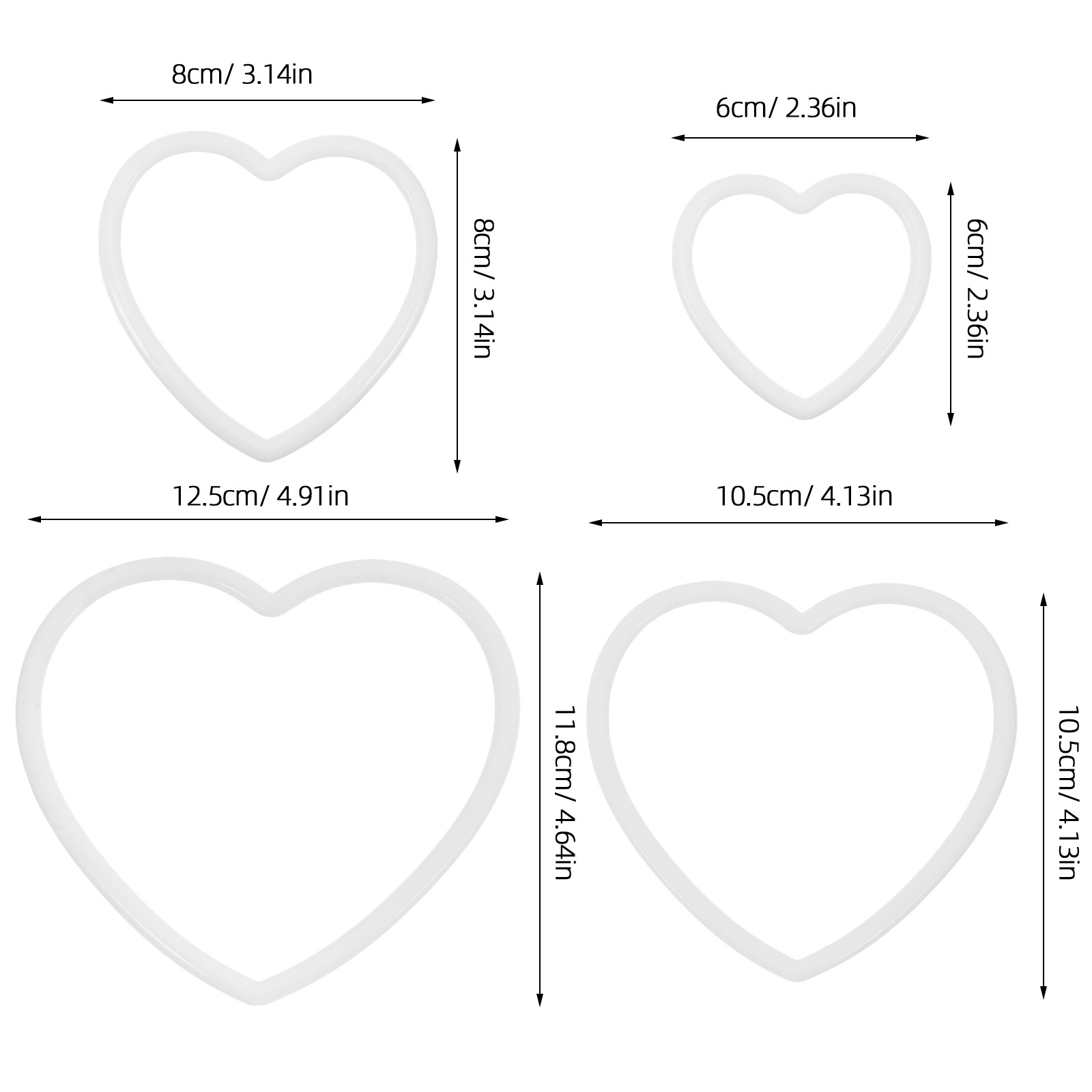 8 adet kalp şeklinde plastik D - Macrame Wall Hanging incelemesi ve fiyatı