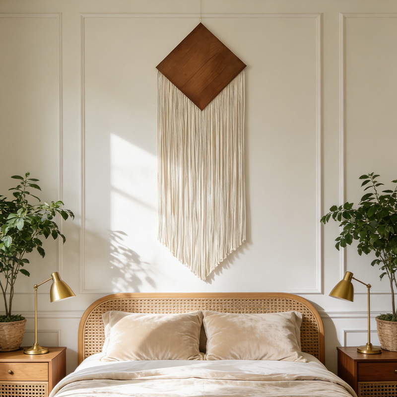 Bohem Pamuklu Halat Dokuma Gob - Macrame Wall Hanging incelemesi ve fiyatı