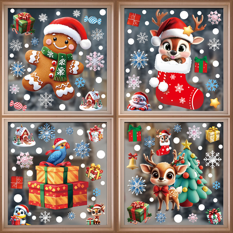 Noel Şenlikli PVC Statik Cam Ç - Home Decor Xmas Tree incelemesi ve fiyatı