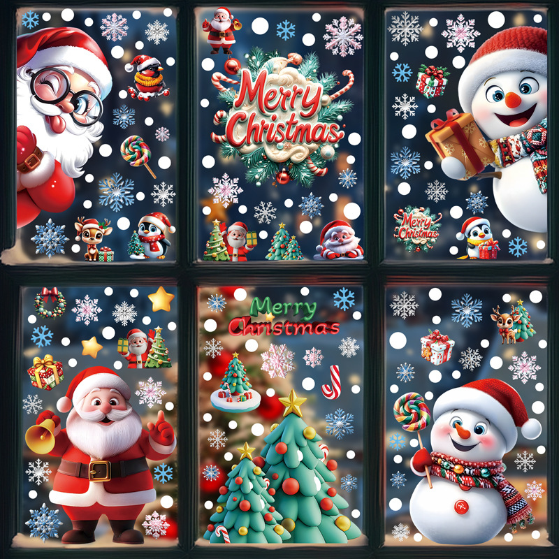 Noel Şenlikli PVC Statik Cam Ç - Home Decor Xmas Tree incelemesi ve fiyatı