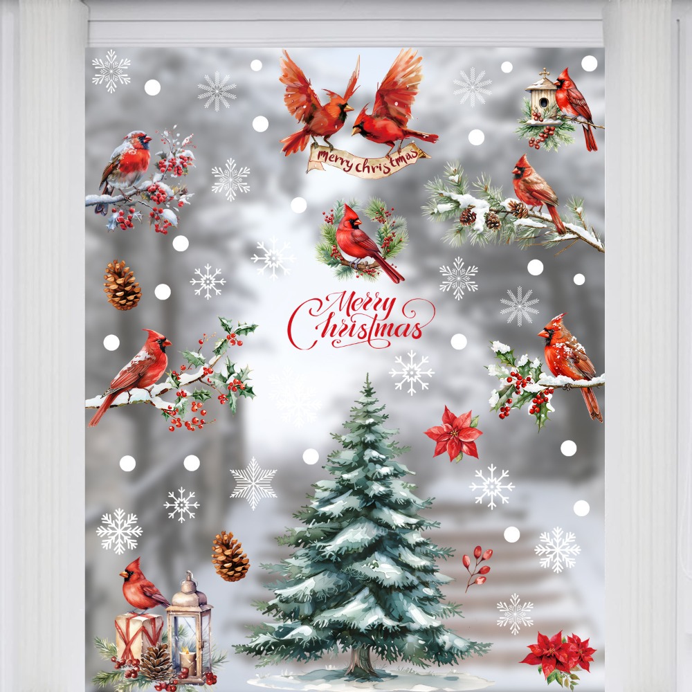 9 adet Noel Pencere Çıkartmala - Home Decor Xmas Tree incelemesi ve fiyatı