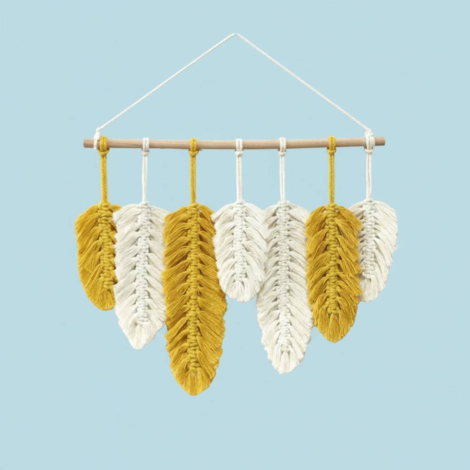 Makrome Tüy Duvar Süsü El Yapı - Macrame Wall Hanging incelemesi ve fiyatı