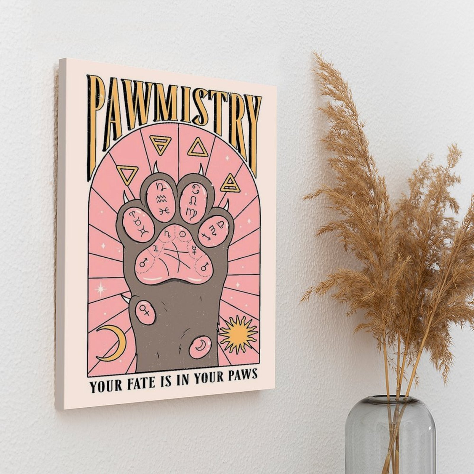 Pawmistry Tuval Boyama Posteri - Home Decor Mirror incelemesi ve fiyatı