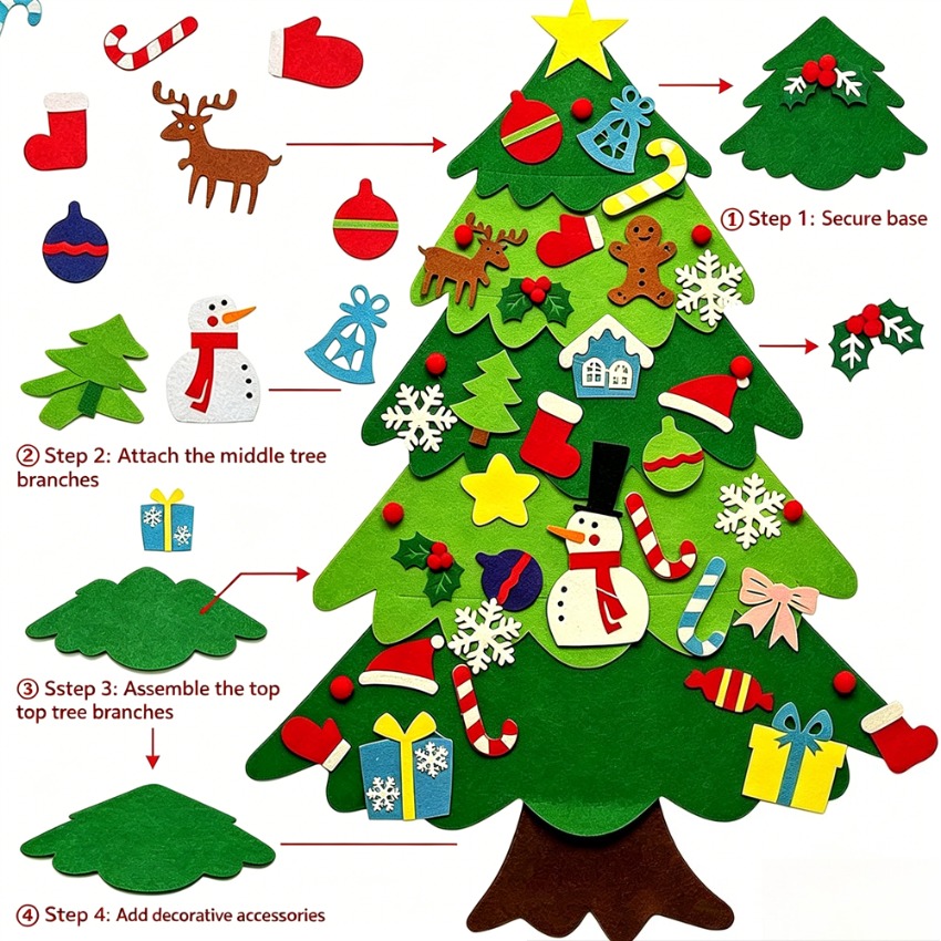 Çıkarılabilir Süslemeli Kendin - Home Decor Xmas Tree incelemesi ve fiyatı