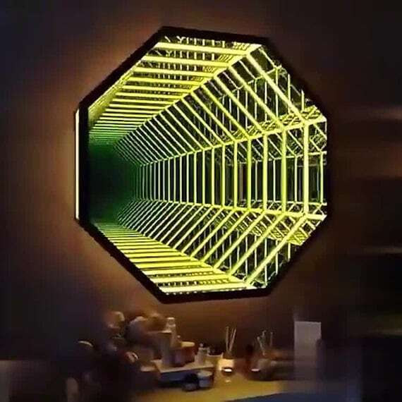 Sekizgen 3D Sonsuz Ayna Işık T - Home Decor Mirror incelemesi ve fiyatı