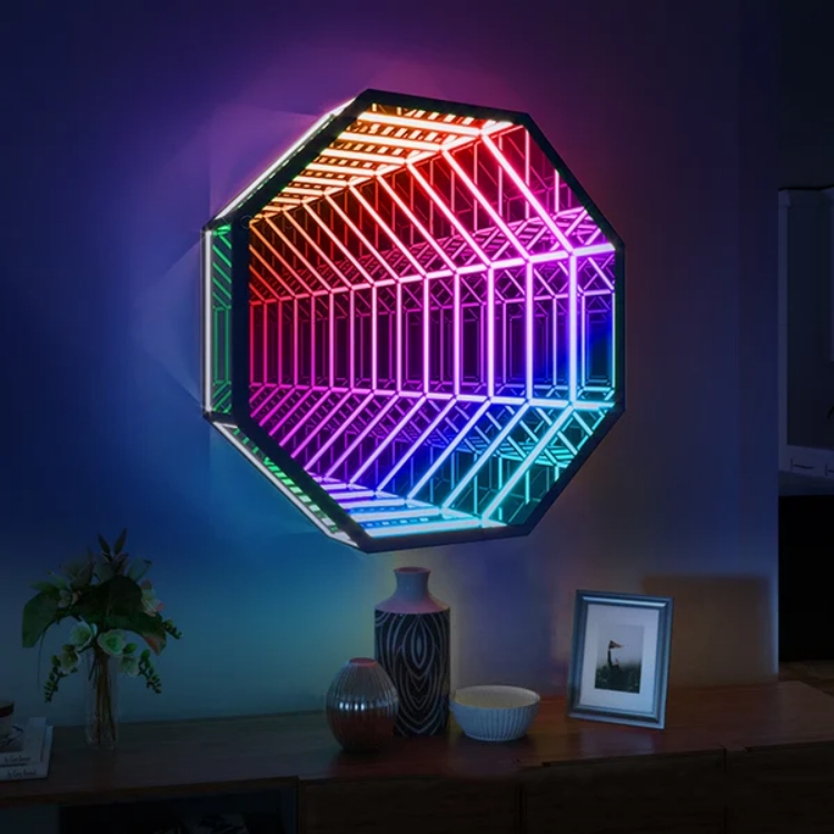 Sekizgen 3D Sonsuz Ayna Işık T - Home Decor Mirror incelemesi ve fiyatı