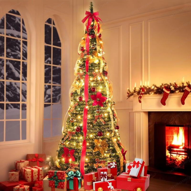 180CM Önceden Aydınlatmalı Kat - Home Decor Xmas Tree incelemesi ve fiyatı